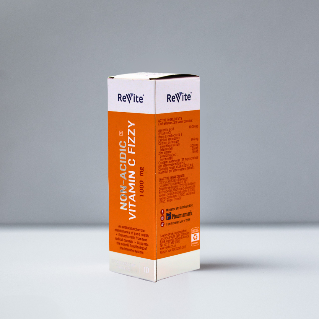 Non-Acidic Vitamin C 1000mg Fizzy Tabs (10's)