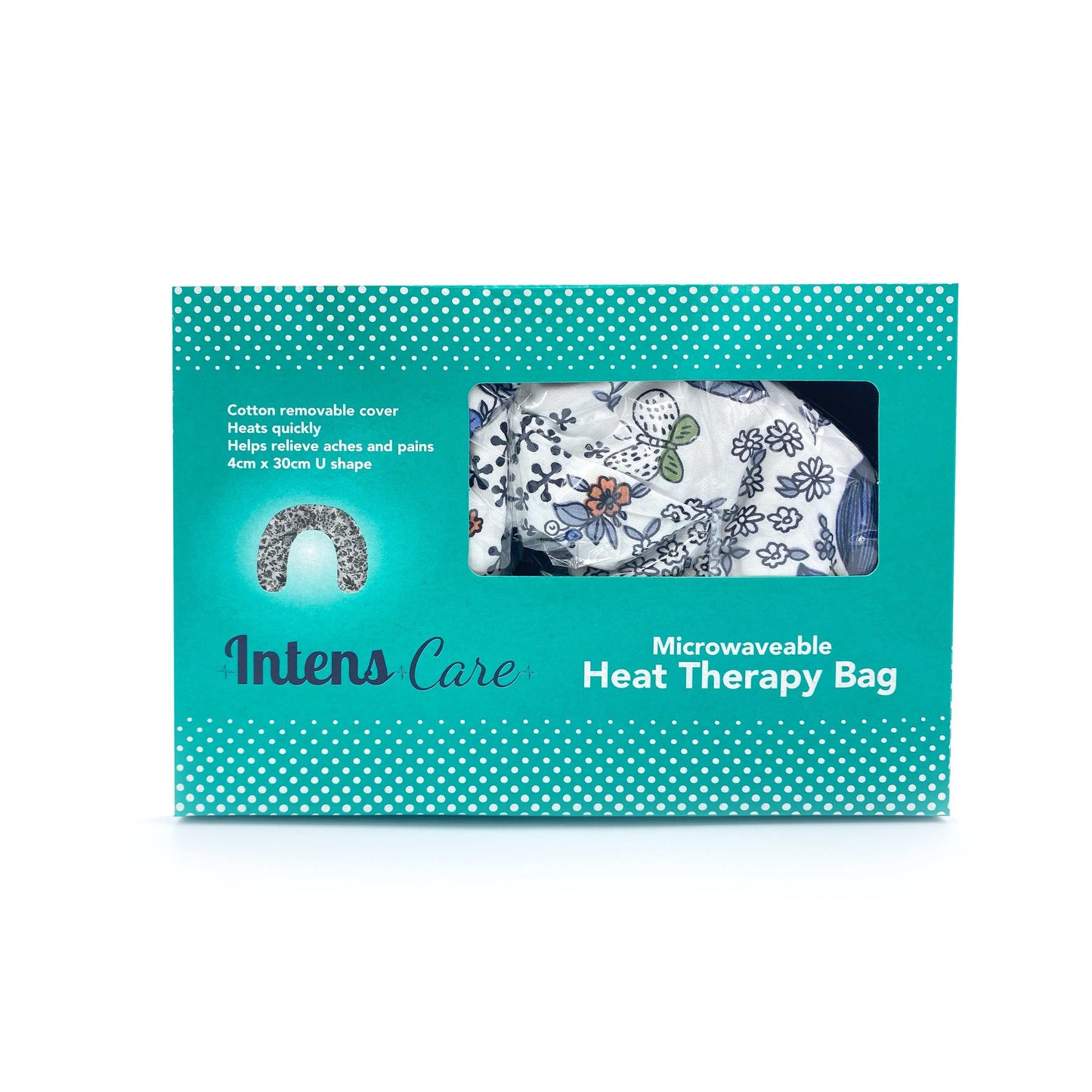 U-Shape Heat Therapy Bag with removable cotton cover, microwaveable for quick pain relief