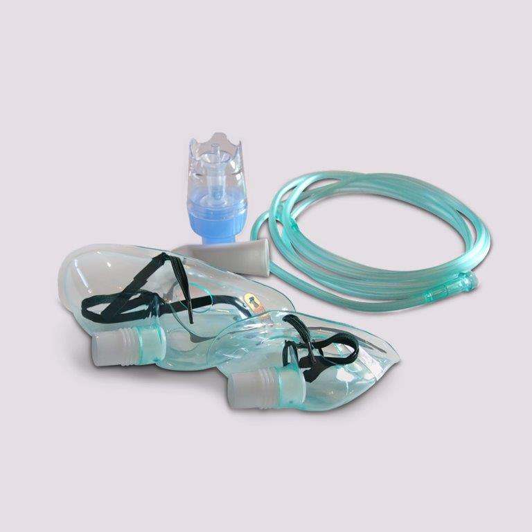 IntensCare Neb Set with oxygen masks and tubing for nebulizer therapy