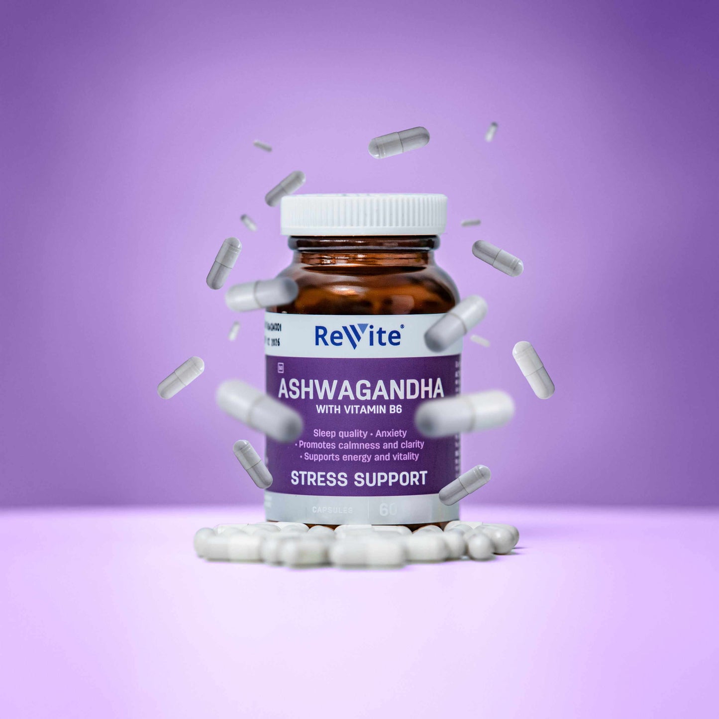 Revite Ashwagandha with Vit B6 (60's)