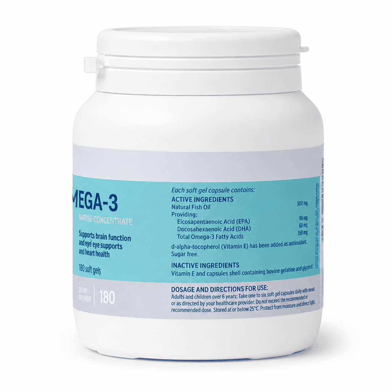 Revite Omega-3 Fish Oil 500mg | 180's