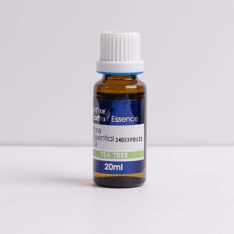 Revite Earth's Essence 100% pure tea tree essential oil 20ml bottle, antiseptic and antibacterial for skin care