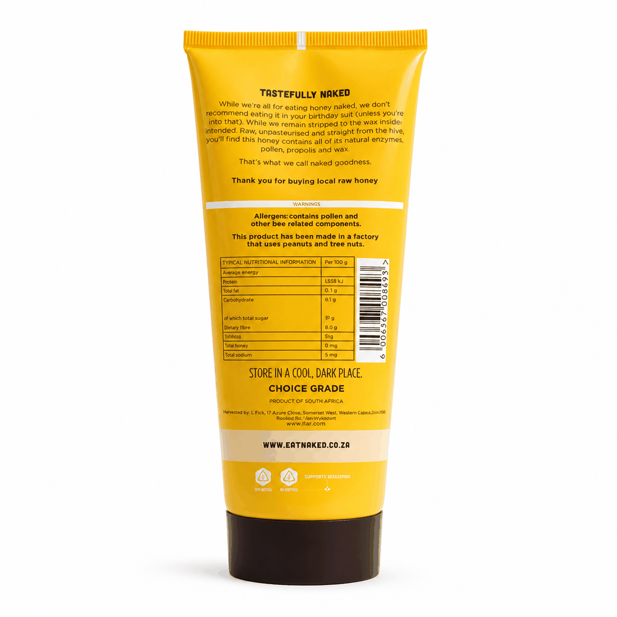 Eat Naked Creamed Raw Honey Tube 250g