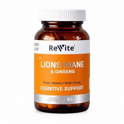 Revite Lions Mane & Ginseng Capsules | 60's
