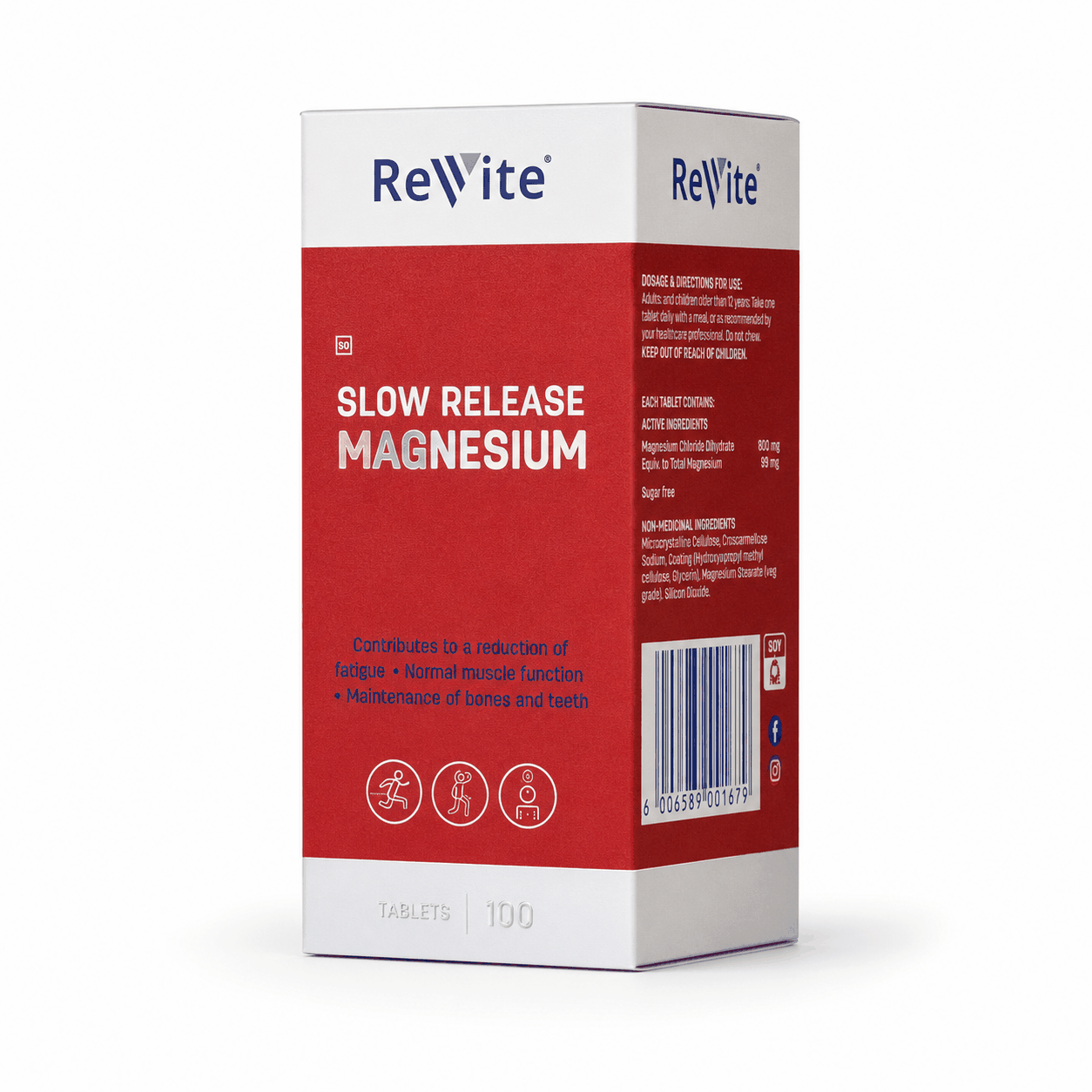 Revite Magnesium Slow Release Tabs | 100's