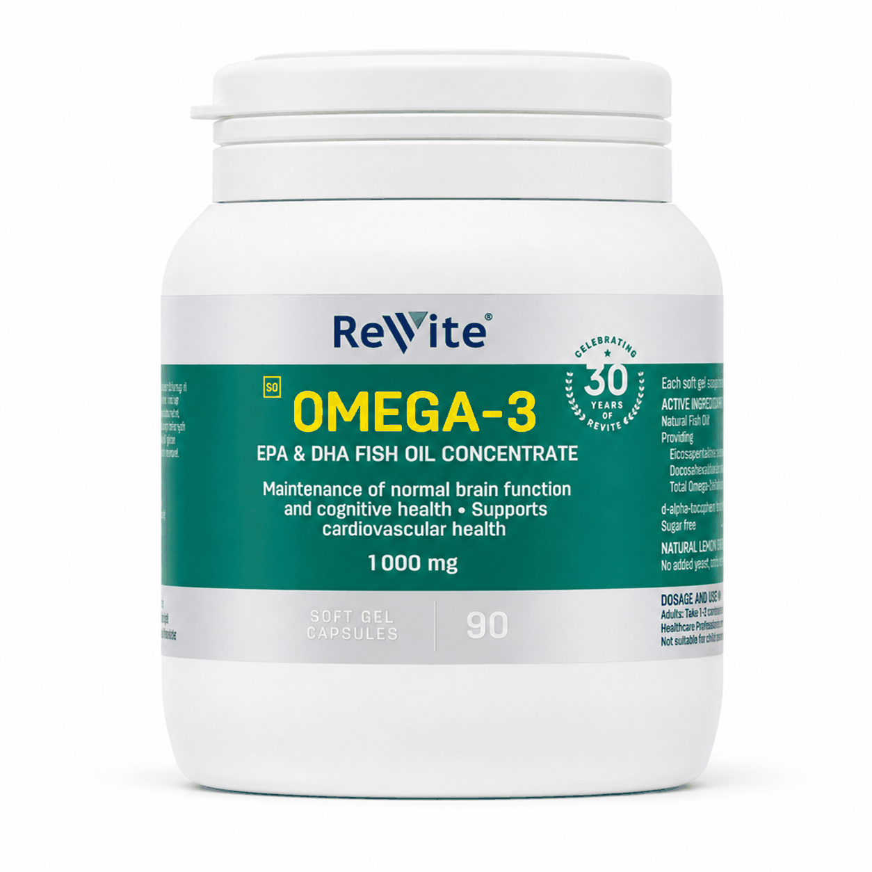 Revite Omega-3 EPA/DHA 1000mg softgels | 90’s