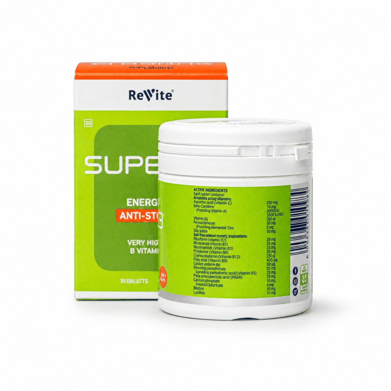 Revite Super B Methylated Tabs | 30's