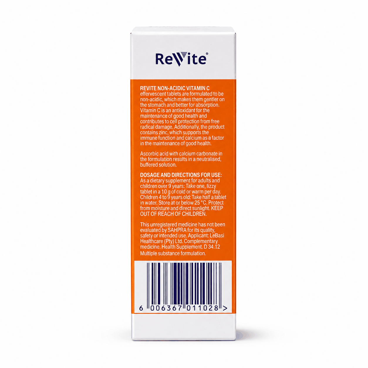 Revite Non-Acidic Vitamin C 1000mg Fizzy Tabs | 10's