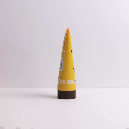 Creamed raw honey tube 250g with natural enzymes and pollen in yellow packaging