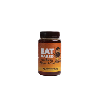 700g jar of Raw Honey African Blend with natural enzymes and pollen, unadulterated and straight from the hive.