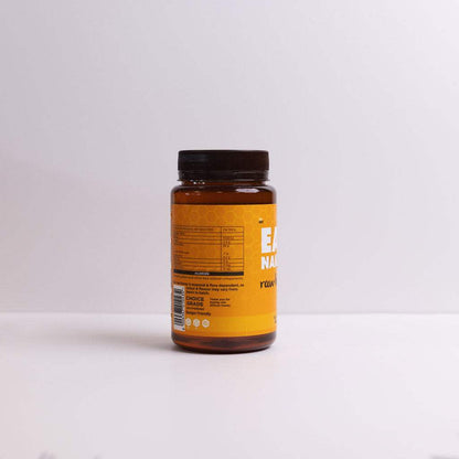 700g jar of raw honey with natural enzymes and pollen in amber container