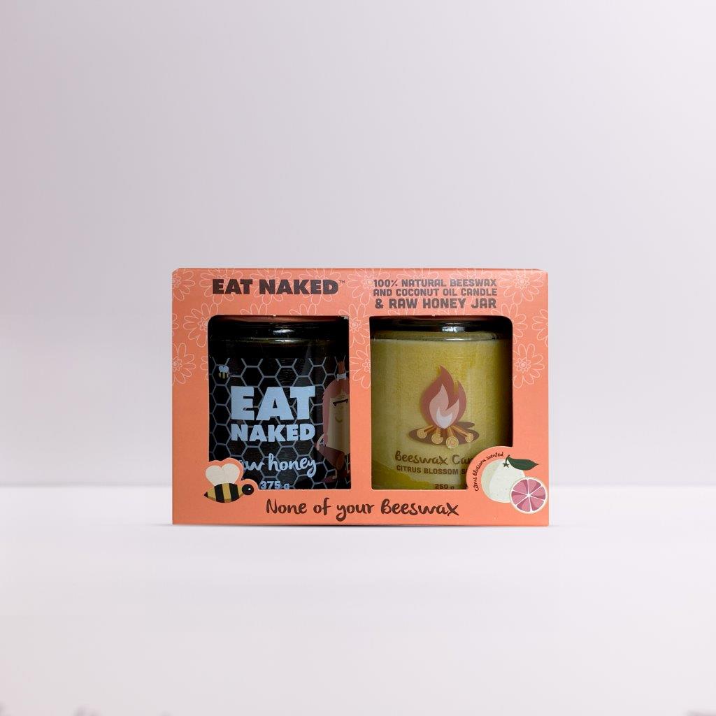 Eat Naked Honey & Beeswax Candle - Citrus Blossom